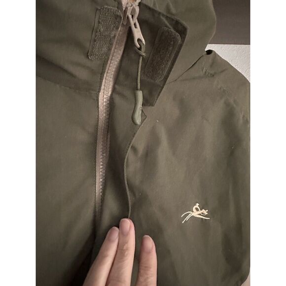 Equi Theme Womens Coat Jacket Removable Liner Zip Pockets Green Tan XS bv - Picture 5 of 10